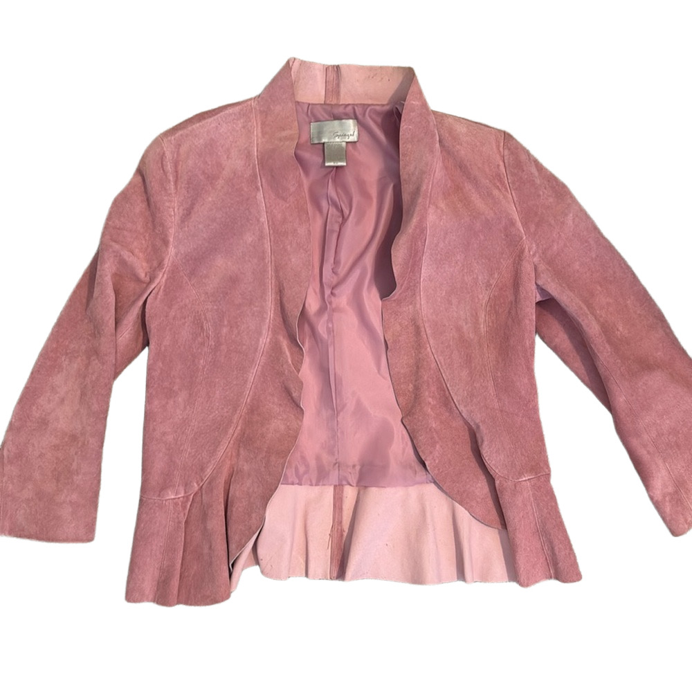 100% leather blazer